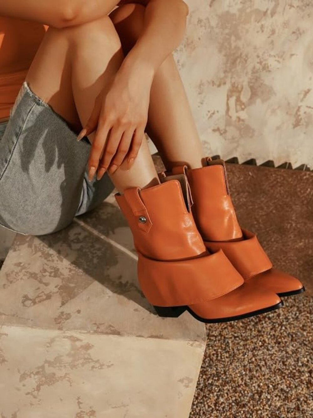 Women’s Folded Ankle Boots